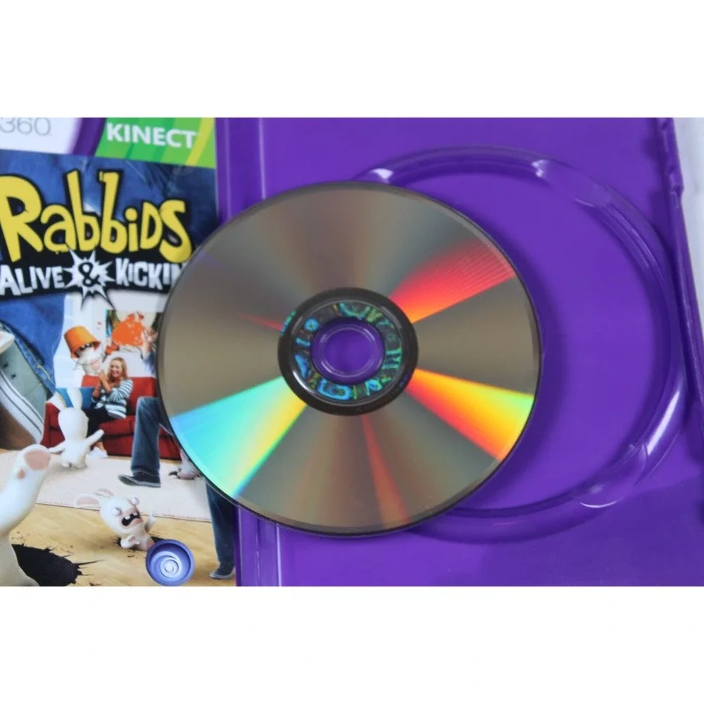 Rabbids Alive and Kicking (Microsoft XBOX 360 Kinect) Authentic, tested/works